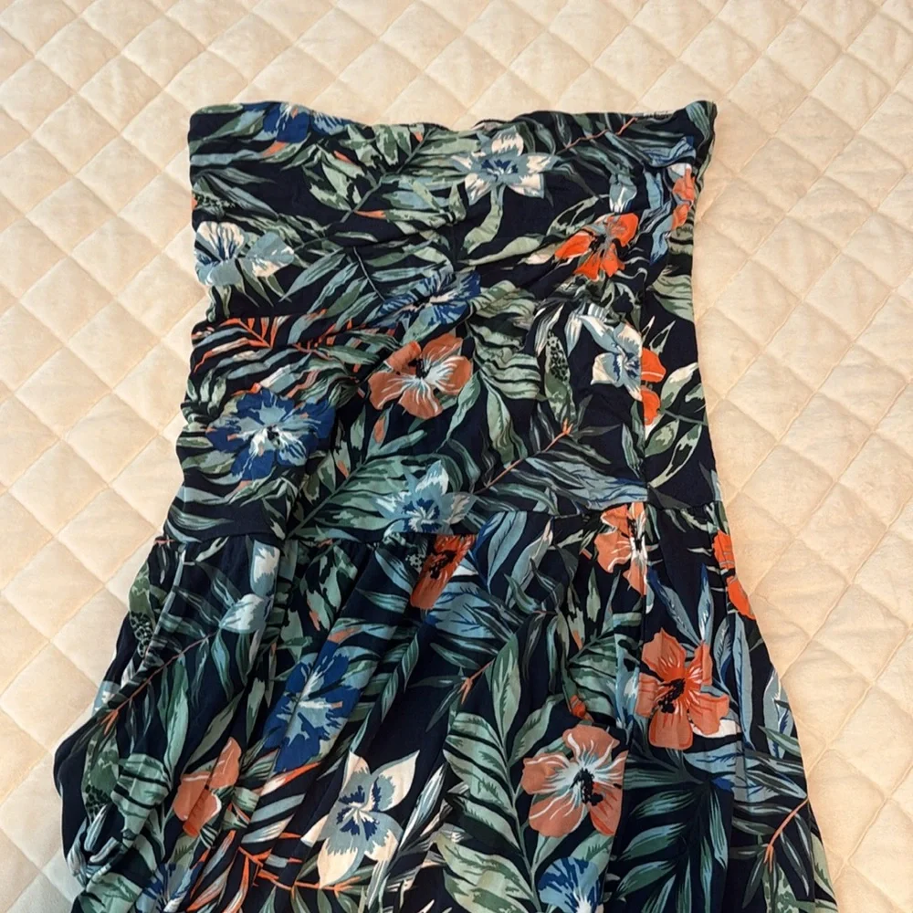 LASCANA Victoria’s Secret Elegant floral Strapless Maxi Dress w/pockets Large - Picture 6 of 7